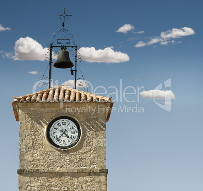 antique clock on a building