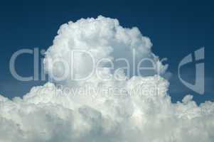 white clouds on blue sky for background
