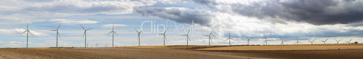 wind generators panoramic image