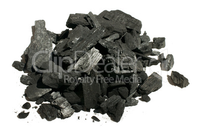 natural charcoal close up