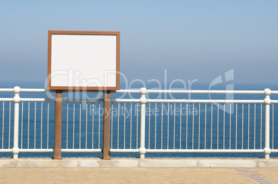 white wall for messaging and sea