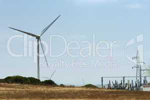 wind generator and electrical substation