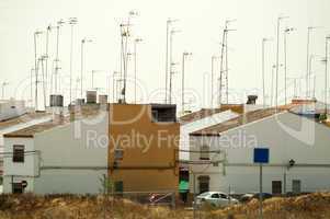 houses and antennas