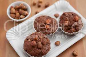 Schokoladen Nuss Muffins