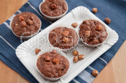 Schokoladen Nuss Muffins