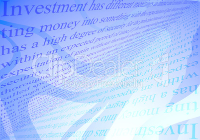 investments conception background