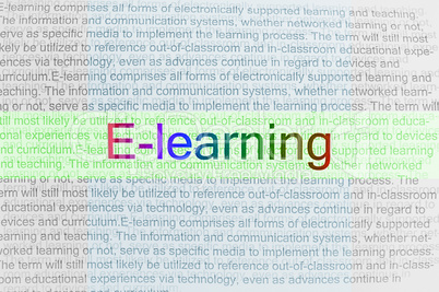 typed text e-learning on paper