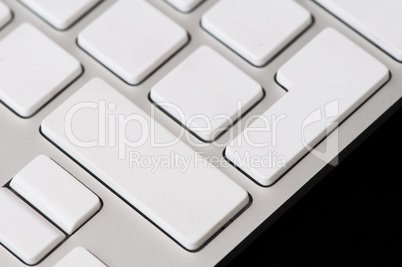 part of white keyboard