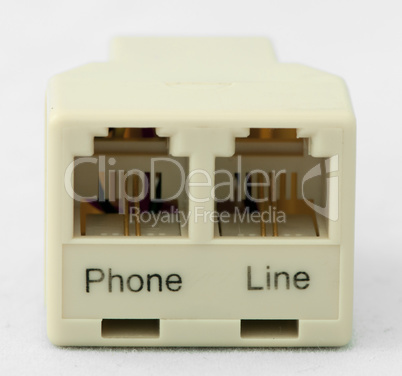 coupler for telephone and internet