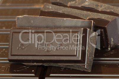 Crumbled chocolate bar