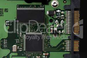 Circuit board with chips