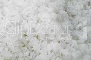Pile of salt closeup