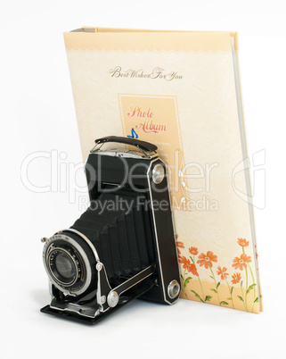Old vintage camera and Photo Album