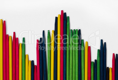 Colorful background with sticks