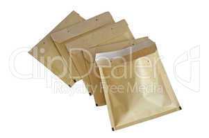 Yellow packaging envelopes