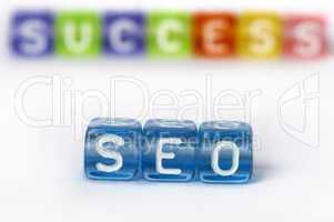 Text SEO and success on colorful cubes