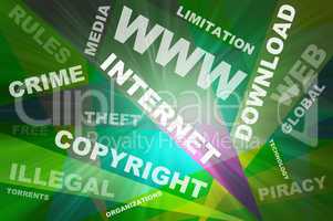 Internet texts copyright conception