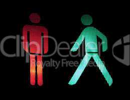 Traffic light of pedestrians