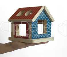 Wood colorful house toy