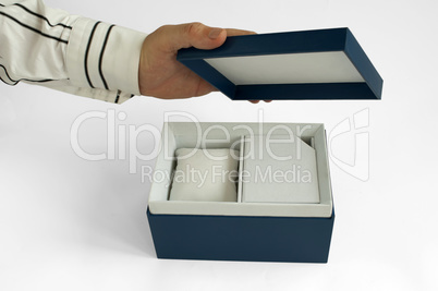 Gift box with house inside