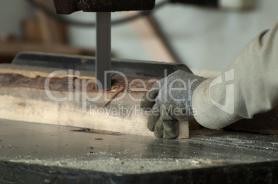 Woodworking factory worker