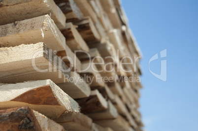 Timber. Planks and beams