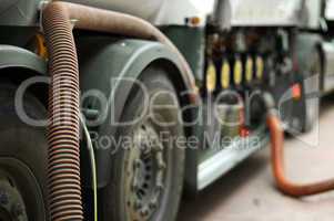 Fuel truck close up