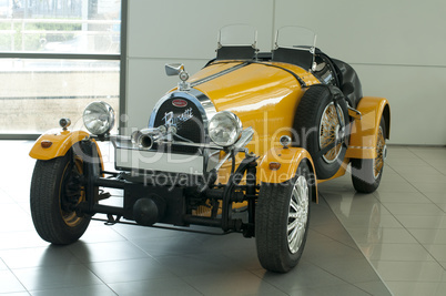 Retro vehicle Bugatti general view