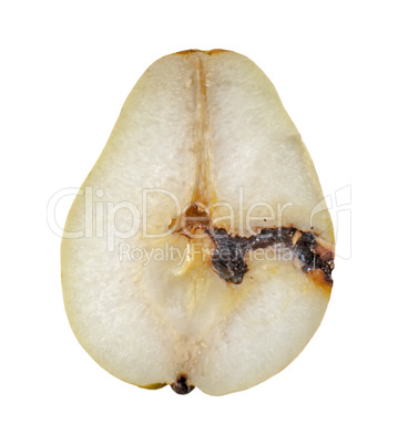 Worm-eaten pear