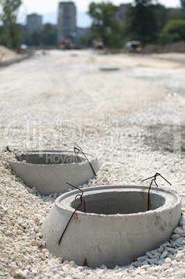 Construction of sewerage