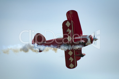 Red plane looping