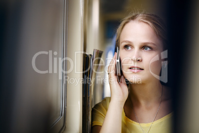 woman talking on the phone