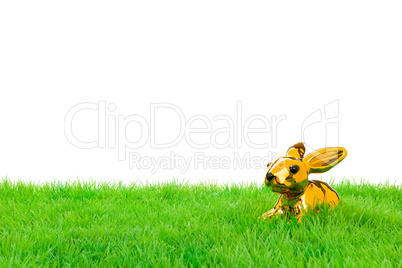 golden easter bunny