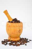 coffe in mortar