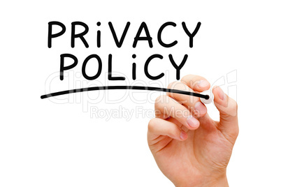 privacy policy black marker