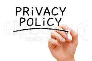 privacy policy black marker