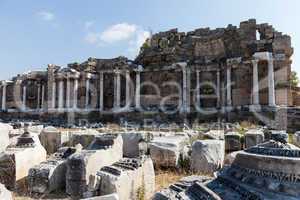 Ancient building columns at Turkey Side