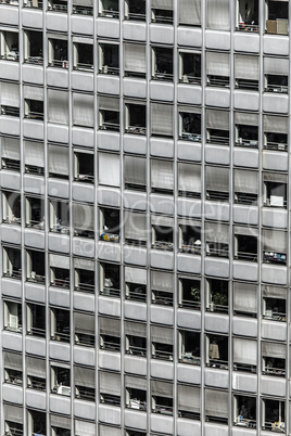 fassade eines modernen bürogebäudes in paris,frankreich