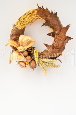 dry plants wreath