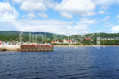the small town of tadoussac, canada