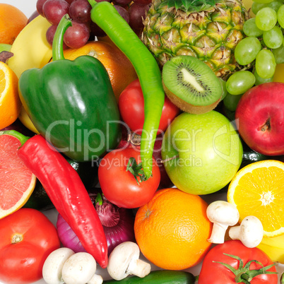 fruits and vegetables