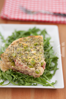 Quiche Lorraine mit Erbsen