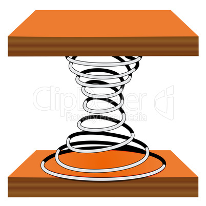 spiral on a stand