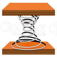 spiral on a stand
