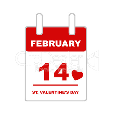 Valentine's Day calendar