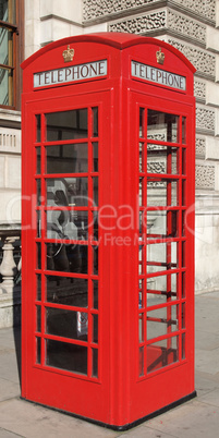 London telephone box