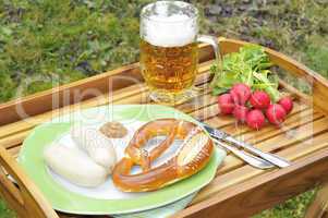 Weißwurst und Brezel