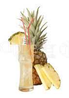 pineapple juice with fresh pineapple