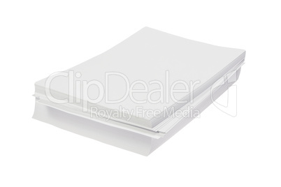 stack of white paper