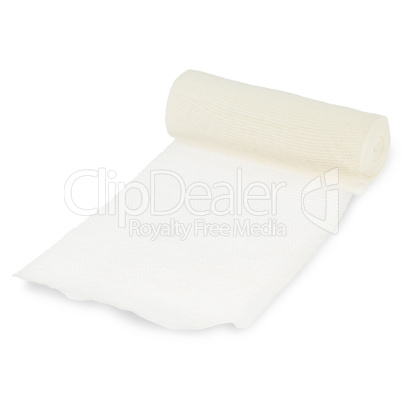 gauze bandage on white